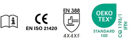 STEELSLEEVE/50B Lebon manchettes anticoupures 4X4XF