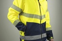 2227 Viseur LMA softshell HV jaune bicolore manches amovibles