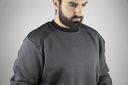 8093Bucarest LMA sweat col rond bicolore