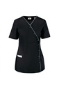 WK506 - Blouse polycoton avec boutons-pression femme