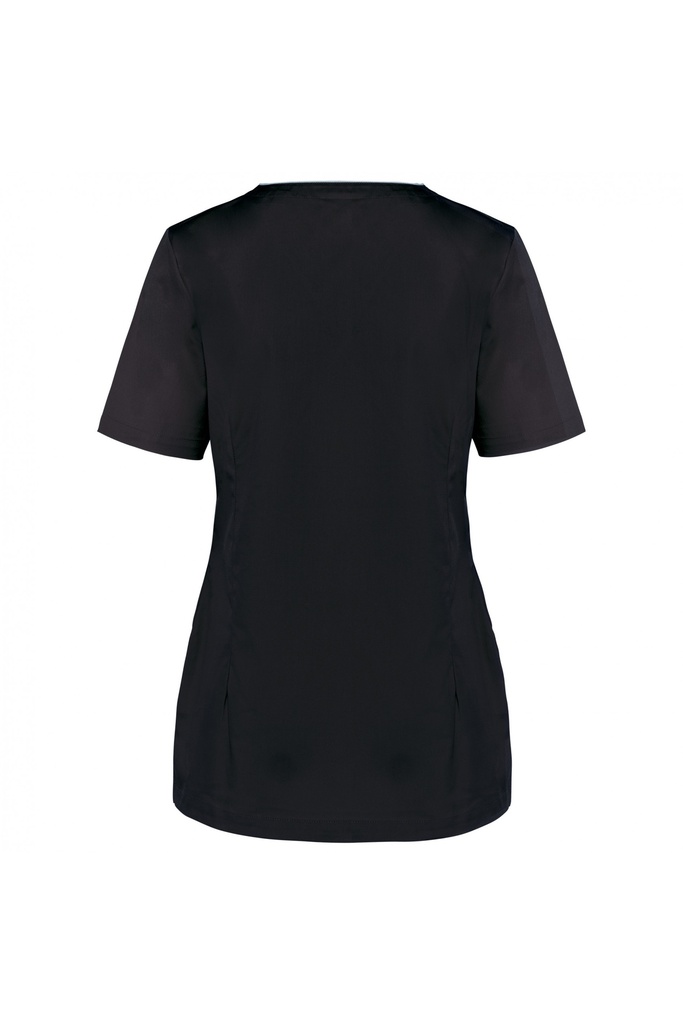 WK506 - Blouse polycoton avec boutons-pression femme