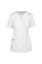 WK506 - Blouse polycoton avec boutons-pression femme