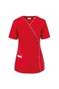 WK506 - Blouse polycoton avec boutons-pression femme