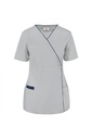 WK506 - Blouse polycoton avec boutons-pression femme