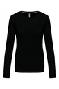 T-shirt manches longues col rond unis 100% coton K359(Homme) K383(femme)