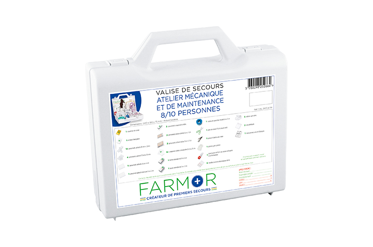 FARMOR VAL 2633 ATM Valise de secours ATELIER MÉCANIQUE ET DE MAINTENANCE 8/10 personnes