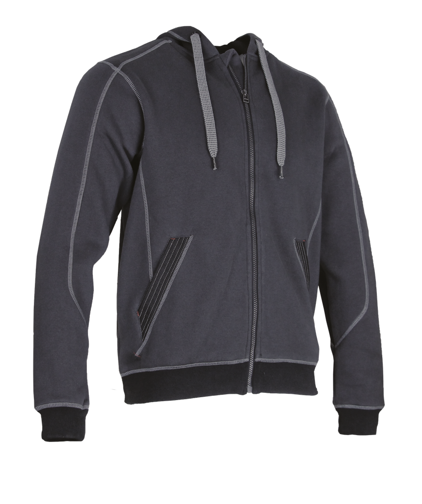 LMA 8048 Charpente Sweat veste  zippé à capuche