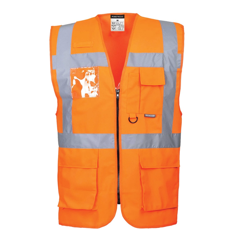 S476 gilet HV zip Portwest (S, jaune fluo)