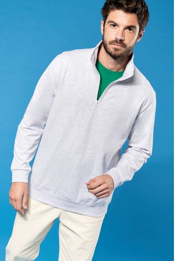 K478 Kariban Sweat-shirt col zippé homme