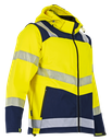 LMA 2227 Viseur softshell HV jaune bicolore manches amovibles