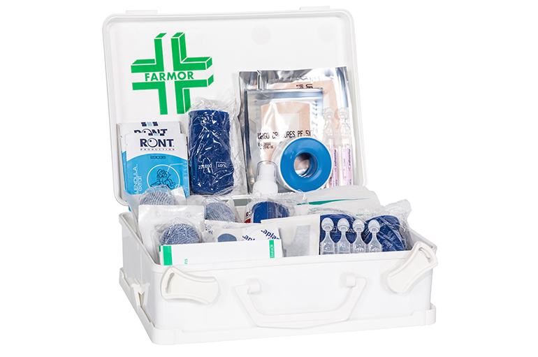 Farmor AGR 2040 PP Coffret de secours + support  "Agro-Alimentaire" 8/12 personnes