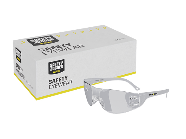 safety jogger Virunga boite de 10 Lunettes de sécurité légères, résistantes aux rayures et enveloppantes