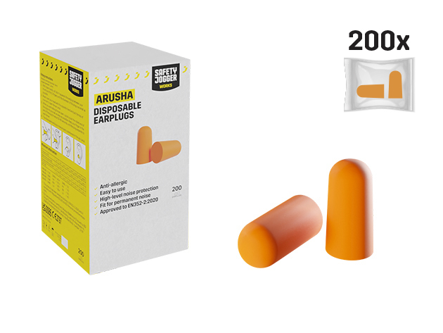 Safety Jogger ARUSHA boite de 200pcs Bouchons d'oreilles jetables