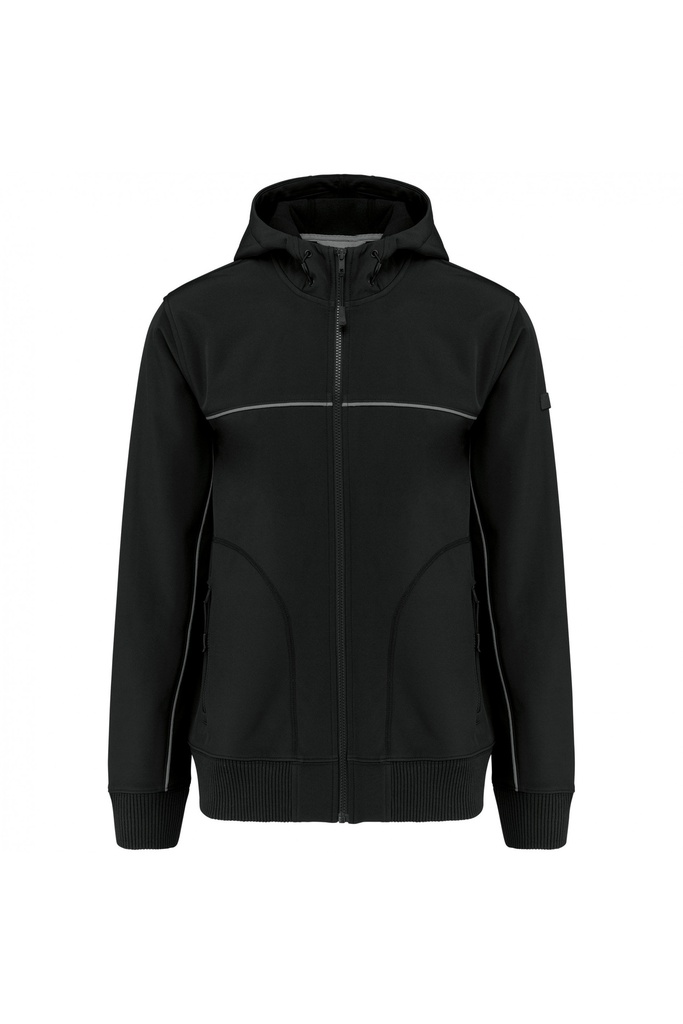 WK450 - Veste softshell 3 couches BIONIC-FINISH ECO unisexe (S, Noir)