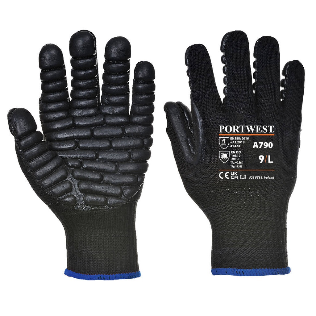 PORTWEST A790 - Gant Anti Vibration Noir