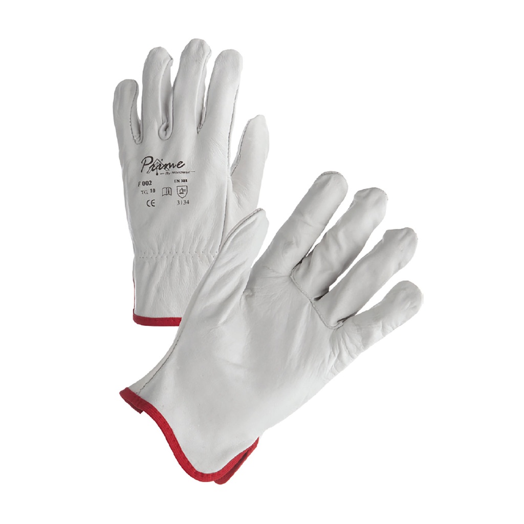 [68-F002  taille gants: 8] Gants Prime G-tek PIP 2132X 68-F002 cuir pleine fleur de vachette (cond par 12) (8)
