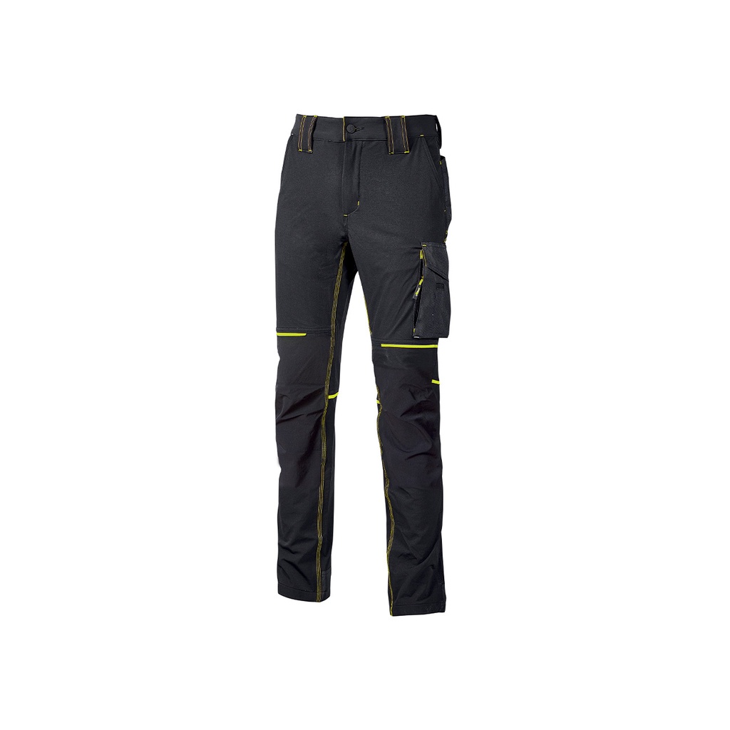 [FU189DBtaille: S,couleur vêtement: Bleu Marine-Orange,Sexe: Homme] Pantalon world U-Power slim fit cordura (S, Bleu Marine-Orange, Homme)