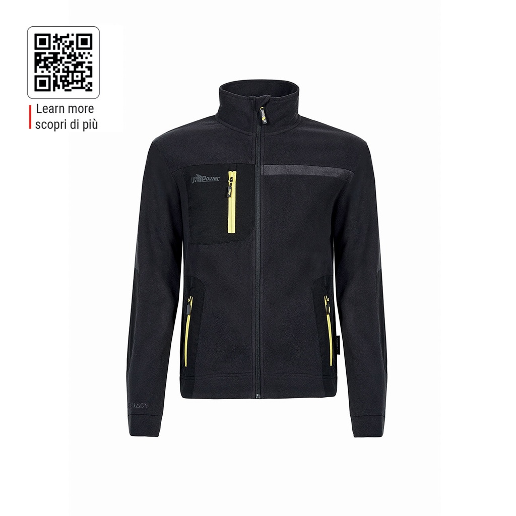 [FU225BCtaille: S,couleur vêtement: noir jaune fluo] Veste polaire veste Venus FU225 U-Power (S, noir jaune fluo)