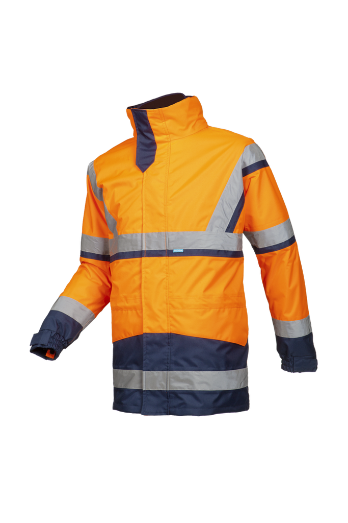 [Powell sioen HV Parka 3 en 1 avec veste softshell détachable 401an3eu1taille: S,couleur vêtement: orange HV] Powell sioen HV Parka  en 1 avec veste softshell détachable 401an3eu1 (S, orange HV)