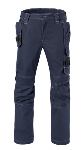 Havep 80230 pantalon multipoches artisan + poches flottantes  (36, blanc/charbon)