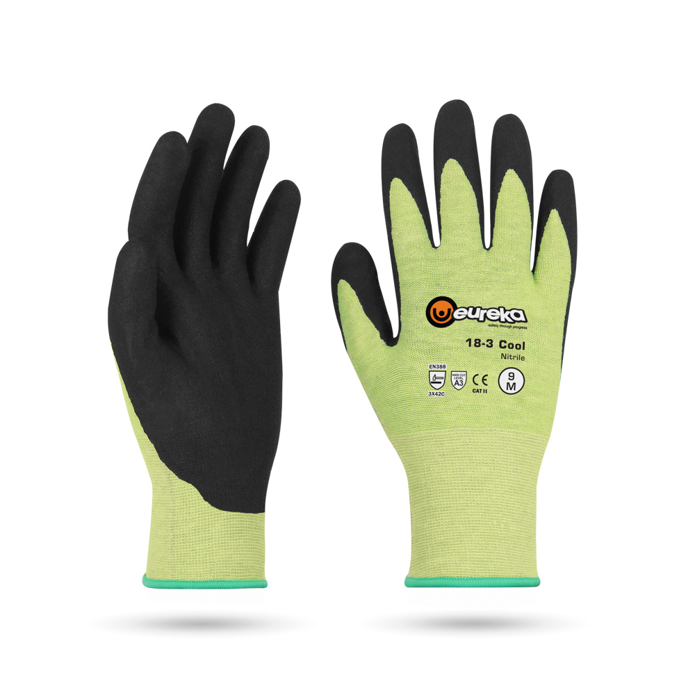 Gants Cool nitrile 18-3 eureka 3X42C anticoupures