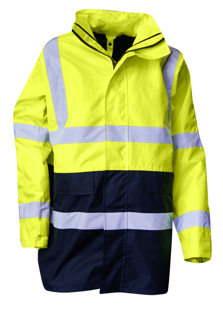 LMA PREVENTION 5002 Parka 4 en 1 (parka, blouson, gilet sans manches, coupe vent) HV