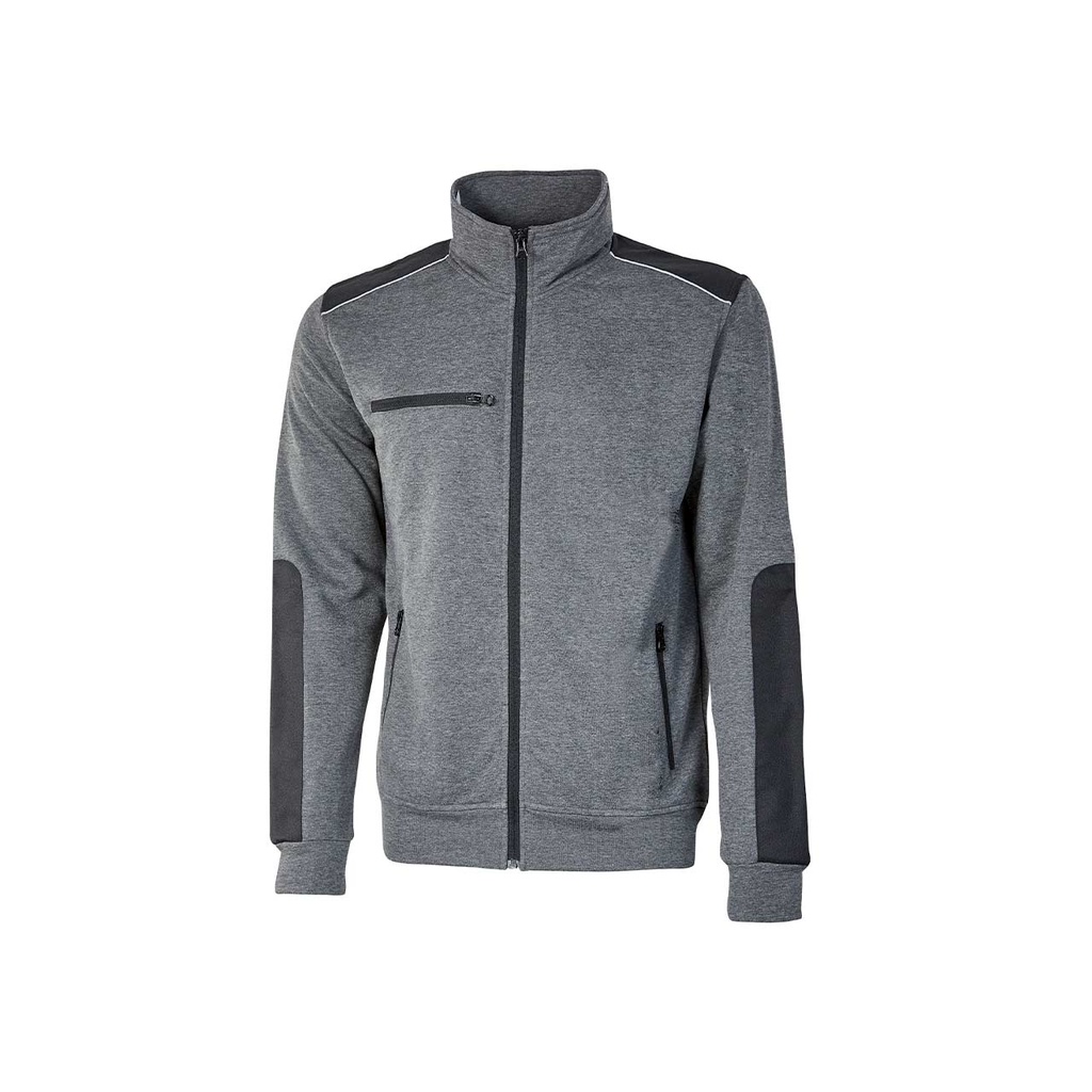 Snug U-Power sweat zip veste  EY129 (S, Noir)