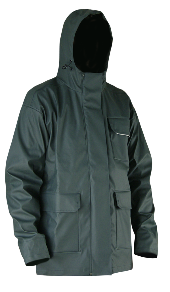 Orage 2055 LMA Veste de pluie PU imperméable (2, bleu marine)