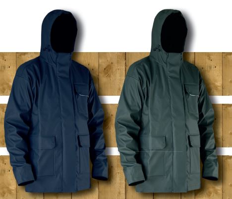 LMA 2055 Orange veste de pluie semi-PU Imperméable